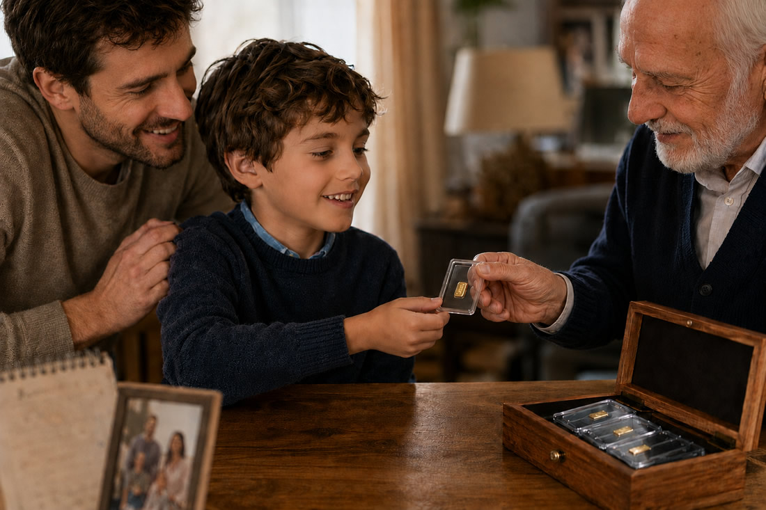 Un gramme d'or par mois pendant 21 ans pour vos enfants ou petits-enfants